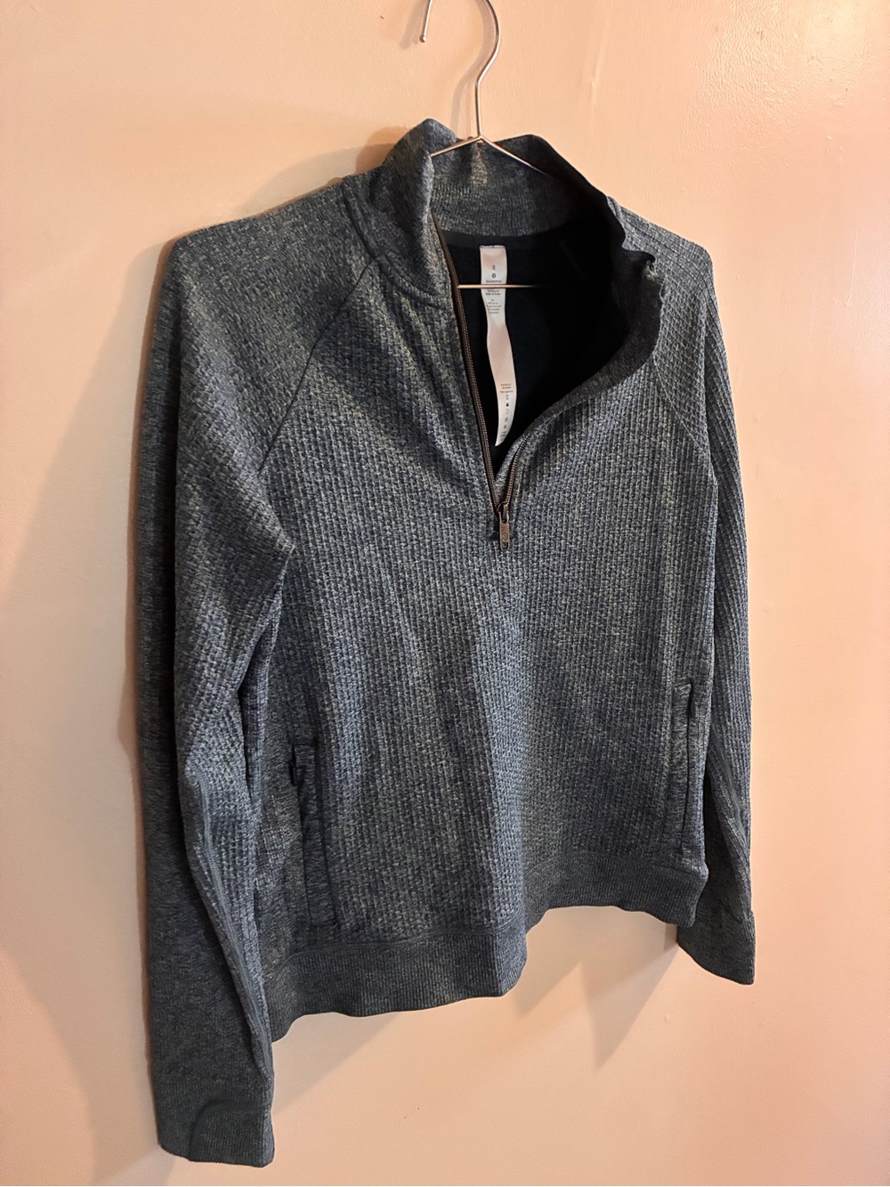lululemon athletica Women's Muted Teal Engineered Warmth Half-Zip Pullover